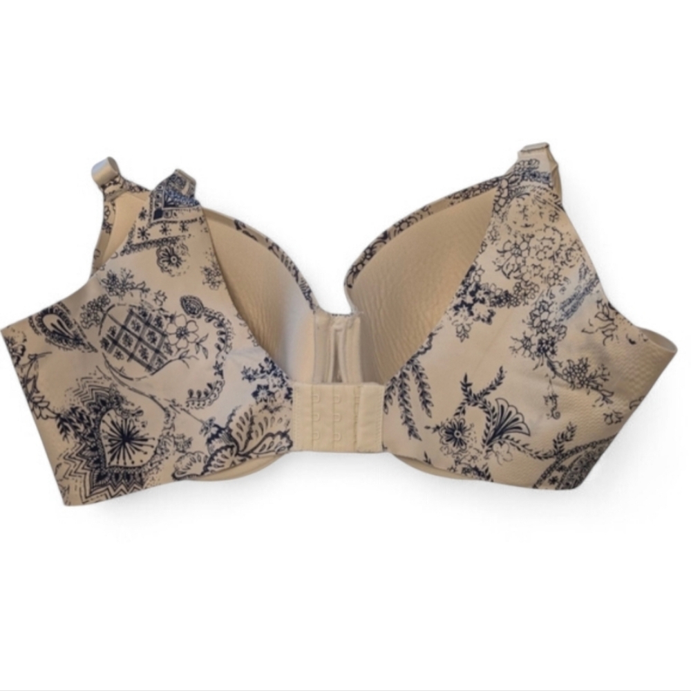 SOMA 38DD Vanishing Back Bras Full Coverage Lined 2PC Neutral Floral Prints - Picture 10 of 13